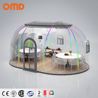 Garantie de 10 ans America Standard Dome Glass House Maison à bulles insonorisée Capsule Dome House Restaurant Utilisation en extérieur