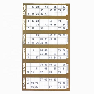 สินค้ามาใหม่ ราคาดี รับทำตามสั่ง บัตรเกมกระดาษ บิงโก แผ่นบัตรหมายเลข - Product Image 2