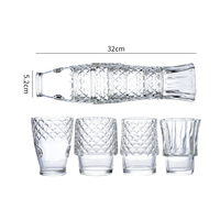 Ensemble de tasses créatives en forme de poisson Koi, dignes d'Instagram, en verre de haute qualité, matériaux sains, empilables, pour le sport, compatibles lave-vaisselle