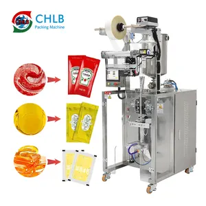 Автоматическая машина для наполнения жидких Саше для меда, 3 или 4 боковых уплотнителей, машина для упаковки соуса кетчупа