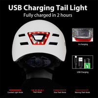 Casque de patinage et de vélo LED certifié CEEN1078, rechargeable Type C, personnalisable OEM, matériaux PC+EPS, unisexe, boucle, technologie In-mould 12