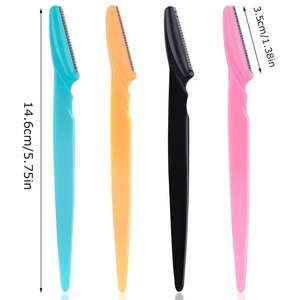 Cuchilla de Plástico Simple para Cejas de 14.5cm con Hoja Afilada y Cuchilla Raspadora, Herramienta de Maquillaje y Belleza - Product Image 4