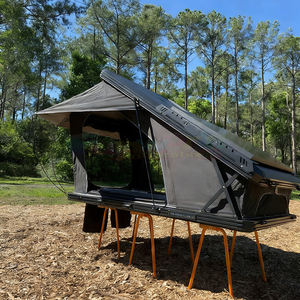 Waterproof Windproof Oxford Fabric Truck Bed <b>Canopy</b> Aluminium Car Rooftop Tent Hard Shell <b>Roof</b> Top Tent All Season Camping - Product Image 4