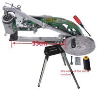 Machine à coudre artisanale noire pour cuir de chaussures, manivelle manuelle, pour réparation et remendaison, double fil coton et nylon