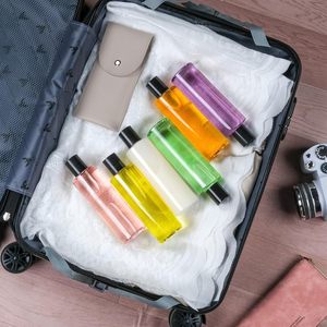 Emballage personnalisé de haute qualité pour soins de la peau en PET de 200 ml, bouteille ronde à épaule plate recyclable avec bouchon à vis pour shampoing - Product Image 4