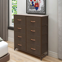 Armoire à tiroirs en fer moderne Armoire à godet en tissu non tissé Armoire pliante multicouche Armoire de rangement transfrontalière en usine