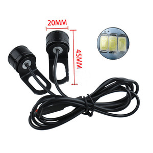 Luz LED de marcha atrás para coche, luces de señal estroboscópica de conducción, faro antiniebla para motocicleta, luces de circulación diurna, ojo de águila - Product Image 2