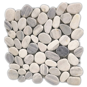 Vàng Onyx <span class=keywords><strong>Pebble</strong></span> Đá Mosaic Đá Cẩm Thạch Cho Nhà Tháng Mười Hai Gạch Mosaic - Product Image 1