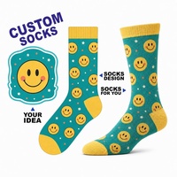 Chaussettes de cyclisme personnalisées à motifs colorés, prêtes à la vente en gros pour les marques sportives et les détaillants