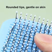 Brosse lissante autonettoyante Petop pour chiens et chats – Outil de toilettage doux pour la peau, idéal pour l'élimination des poils morts – Produit pour animaux de compagnie