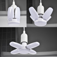 Ampoule de ventilateur pliable led, mini 4 + 1 lame, e27 28w, 2835 SMD B22, lampe torche de plafond pliable avec lame