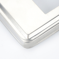 BNS 304 Plaque de base carrée décorative pour poteau de sol, accessoires de garde-corps personnalisables en acier inoxydable au design moderne
