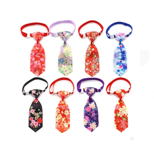 Japanische Zephyr Haustier Krawatte Katze Hund Zubehör verstellbare Größe Halsband kleine Hund Katze Krawatte auf Lager - Product Image 1