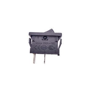 Nouveau produit – Interrupteur à bascule mini 8A 250V SPST en matériau PCB avec curseur d'angle I/O et deux broches allongées coudées – Interrupteur d'alimentation - Product Image 4
