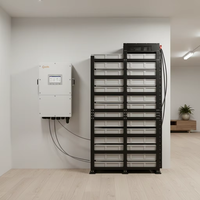 Batería de Almacenamiento de Energía Solar de Alto Voltaje Industrial y Comercial Powergo de 50kWh 100kWh, Batería BYD LiFePO4 de 50kWh-100kWh, IP65, para Interiores