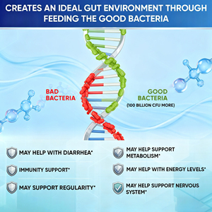 ओएम/ओडम अनुकूलन योग्य कार्बनिक शुद्ध प्रोबायोटिक्स कैप्सूल वयस्क मूड और प्रतिरक्षा समर्थन के लिए 100 बिलियन cfu पूरक - Product Image 2