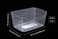 Bacs de rangement en plastique extra-larges transparents portables multi-usages pour la cuisine, le placard et l'organisation de la maison