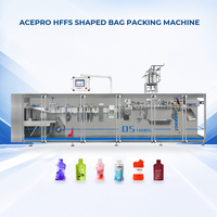 Machine d'emballage horizontale automatique DS-180DSB pour sachets de forme spéciale, pour jus, pâte, sauce, café liquide
