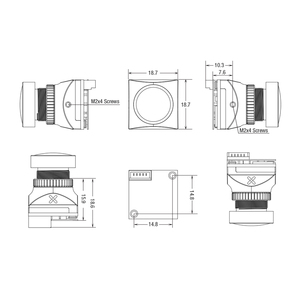 لكاميرا فوكسير الصغيرة للرؤية الليلية <span class=keywords><strong>3</strong></span> 1200tv0.00001lux IR الحساسة للرؤية الليلية 850nm FPV طائرة بدون طيار عدة - Product Image 6