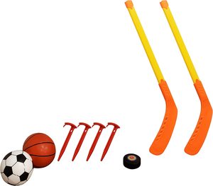 Juguetes clásicos 3 en 1, centro deportivo, estaciones deportivas <span class=keywords><strong>de</strong></span> fútbol, juegos <span class=keywords><strong>de</strong></span> arcade para interiores, campo <span class=keywords><strong>de</strong></span> baloncesto, hockey para niños pequeños y niños - Product Image 4