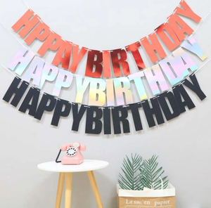 זול צבעוני אישית יום הולדת תינוק מקלחת המפלגה תליית קישוט הולדת שמחה נייר גרלנד לסכל באנרים דגלי - Product Image 4