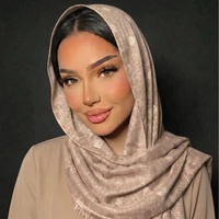 Châle Jacquard Uni à Pois pour Femme, Chaud, Toutes Saisons, Longue Écharpe à Franges, Foulard