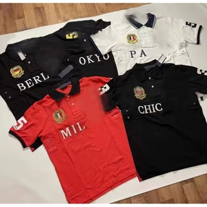 Polo da Uomo di Alta Qualità in Cotone Pesante 100% con <span class=keywords><strong>Logo</strong></span> Ricamato Personalizzato, Colletto Rialzato, Casual, di Tendenza - Product Image 1