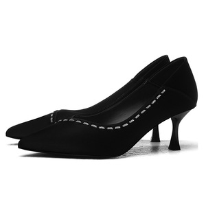 Zapatos Elegantes de Tacón Alto Estilo Francés con Puntas Puntiagudas y Tacones Finos, 6 cm de Altura, Zapatos de Mujer a la Moda - Product Image 5