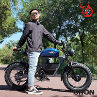 Vélo électrique à double moteur Diton Tank 300 AWD, puissance 3000W, batterie lithium 35Ah |   Vélo électrique à pneus larges à couple extrême |   Stock US