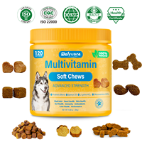 Suplemen Kunyah Multivitamin Beiyuan untuk Anjing Formula 12-in-1 Kualitas Manusia Mendukung Pertumbuhan Anak Anjing, Kesehatan Lansia, Kesehatan Sendi, Kulit, dan Imunitas