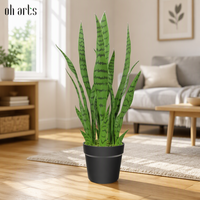 OH vente en gros Nouveau design Plante artificielle Bonsaï Plante serpent à toucher réel et verdure avec pot pour décoration intérieure et extérieure