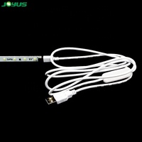 2024 technologie avancée 5v Usb Led bande lumineuse Smd2835 200*10mm 12 Leds avec interrupteur marche/arrêt câble USB pour Table en profilé en aluminium