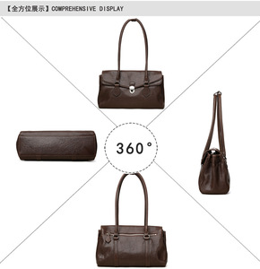 Nuevas Bolsas de Mensajero de Alta Calidad para Mujer, Bolsos de Mano de Cuero Genuino, Bolsos Cruzados, Bolsos de Hombro para Mujer, Bolsos Tote con Asa Superior - Product Image 3