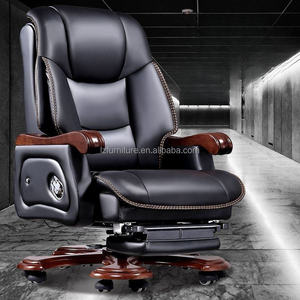 Chaise de bureau moderne pour PDG avec pédale de massage inclinable ergonomique pour le bureau à domicile - Product Image 2