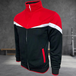 Custom Made Sports Track Jackets Men Running Active Wear Unisex <b>Athletic</b> Embroidery Logo Breathable Jogging Jacket 100% - Product Image 3