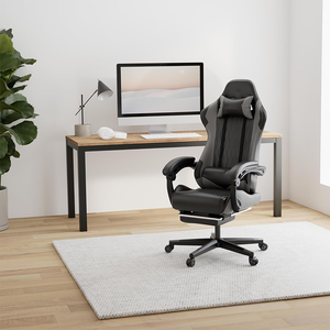 Chaise de jeu économique pour PC, style course, avec siège pivotant à 360 degrés pour les joueurs débutants - Product Image 6