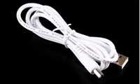 Câble de charge USB-A vers DC 5521, câble d'alimentation DC 5,5 mm à angle droit de 90 degrés, noir et blanc, 1 m, pour appareil photo, multimédia, lecteur de codes-barres