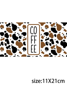 Letop 1pcs Dog Mom Letter Pattern UV cho dtf in ấn Sticker cup 16oz rõ ràng ly thủy tinh Logo decals chuyển chuyển in ấn - Product Image 3