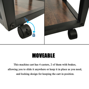 Metal Frame Industrial Nightstand for Home Office With Drawer End <strong>Table</strong> <strong>Telephone</strong> Sofa Side <strong>Table</strong> - Product Image 4