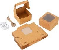 Boîtes à cupcakes imprimées de haute qualité, emballages en carton pliables personnalisés, boîte à pâtisserie pour boulangerie avec impression CMYK pour cadeaux alimentaires