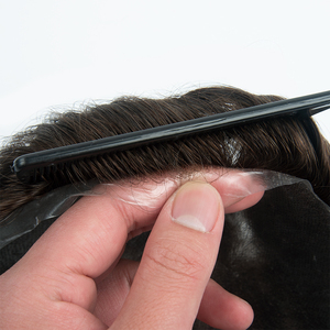 Prótesis Capilar de Cabello Humano Virgen Indio Duradero de Múltiples Tamaños para Hombres, con Base de Encaje HD de Piel Fina, Rubia, para Sistemas Capilares Sin Pegamento - Product Image 3