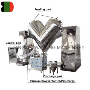 WLV <span class=keywords><strong>HJF</strong></span> en stock produit sec de soins de santé nourriture thé poudre granule mélange mélange v type mélangeur mélangeur machine - Product Image 2