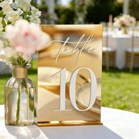 Numéro de table de mariage personnalisé en acrylique pour décorations de mariage