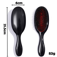 Logo personnalisé coussin d'air ABS Nylon poils de sanglier peigne de massage cheveux lisses moelleux ovale airbag brosse