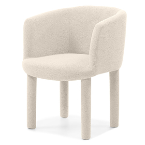 <span class=keywords><strong>Chaise</strong></span> de <span class=keywords><strong>salle</strong></span> à <span class=keywords><strong>manger</strong></span> rembourrée en tissu crème de style nordique moderne, imperméable, confortable et respirante, idéale pour les restaurants, les hôtels et les cafés - Product Image 3