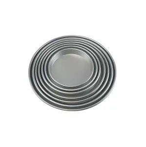 Venta al por mayor de alta calidad, gran oferta, juego de bandejas para hornear pasteles de aluminio anodizado hondo para Pizza - Product Image 1