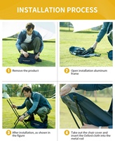 Chaise pliante extérieure compacte légère pour salle à manger cuisine école et salle de sport Portable Camping pique-niques randonnée et pêche