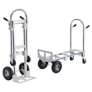 Chariot de transport robuste en aluminium à grande capacité de charge, pliable, pour usage domestique et atelier, avec coffre à outils, modèle 50, neuf - Product Image 3