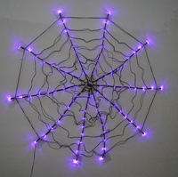 Lámpara LED de araña para Halloween, luz con Control remoto, luminosa, Casa Encantada, decoración interior y exterior, nuevo producto