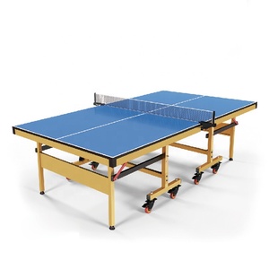 Movable Indoor <strong>Table</strong> Tennis <strong>Table</strong>, Foldable Standard PingPong <strong>Table</strong> with Wheels - Product Image 4